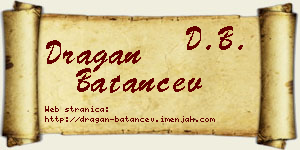 Dragan Batančev vizit kartica